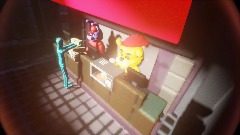 Bonnie and golden freddy works at McDonald's