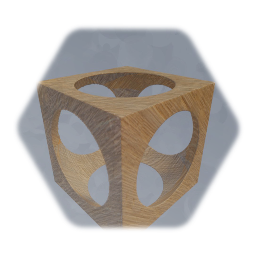 Wood Cube Hollow