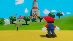 Super Mario 64: Outside The Castle (N64 graphics)
