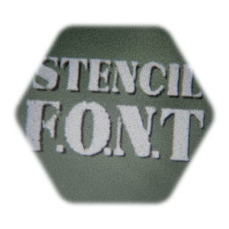 Stencil font