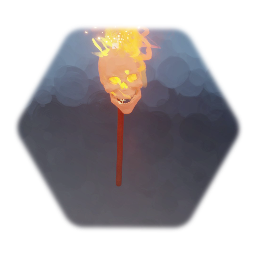 Skull torch