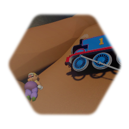Wario driving wif Thomas and he dies