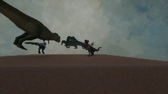 Rexy and Blue adventure  E1 a spinosaurus with a  Gun