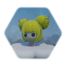 Little girl on cloud