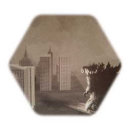 King  Kong in ny and Godzilla