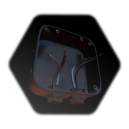 Rusty 1 Line Electric Junction Box Side Entry