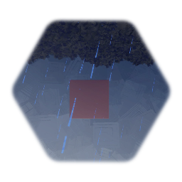 Rain storm with thunder and lighting