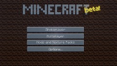 Old Minecraft Menu