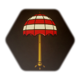 Stained Glass Lamp - Red & White Glass