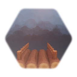 Wood Log Overhang/ Balcony