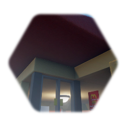 Opening door McDonald's