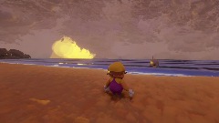 Wario sees a shark