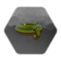 Gold bracelet template prop