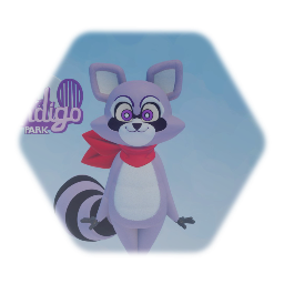 Rambly the raccoon from.(indigo park)