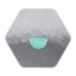 Cyan salad bowl