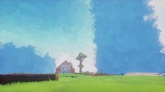 Baby goats,farm land and beach