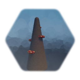 Stalagtite with shrooms