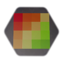 Red-Green Gradient Tile Floor