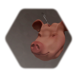 Butcher's Shop Pig's Head