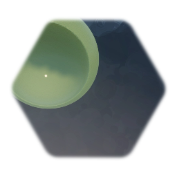 Green ball with a hole