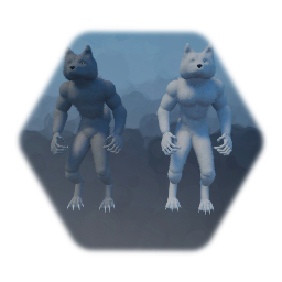Werewolf male et femelle