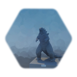 Godzilla statue