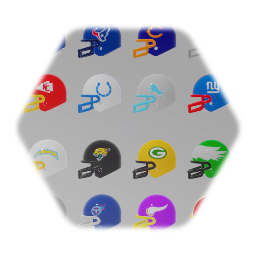 NFL Helmets (All 32 Teams)