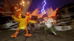 Peter Griffin vs the Giant Chicken