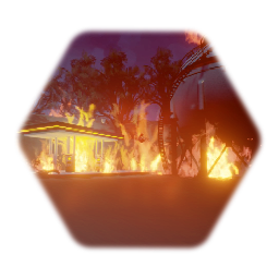 Gas station blowing up