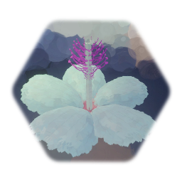 Remix of White Hibiscus Flower