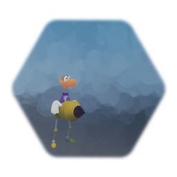 Rayman on a shell