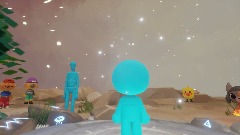 Puppet goes visiting his friends!