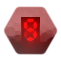 Red One Digit LED Display (Romantic Sky Version): Moveable