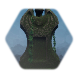 Tomb grave Halloween bat