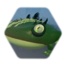 Frog Enemy, tongue catching (platforming hazard)