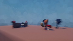 Shadow explodes and kill sonic and knuckles in OM