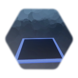 Blue Neon Floor Panel