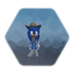 Cowboy Movie Sonic with old Shoes