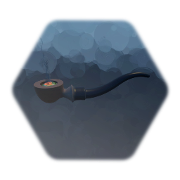 Lit Sherlock Pipe (weed)