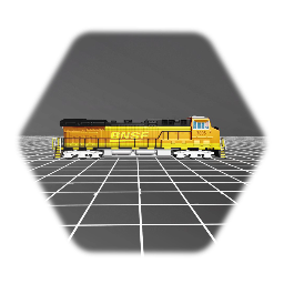 BNSF GE ES44DC #7695 (Golden Swoosh)