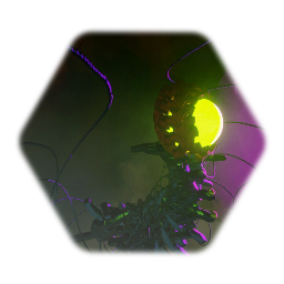 Abstract art alien robot V1