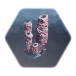 Pink Sponge Coral (Detailed)