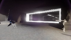 STAR WARS NEW hope DEATH STAR exterior long shot exit and entr