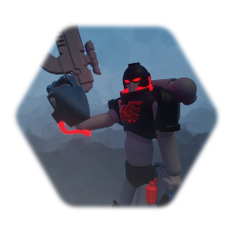 Space marine dark man