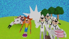 My Title Menu (Crash Bandicoot and Kumoko)