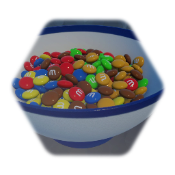 Bowl of Candy Coated Chocolates