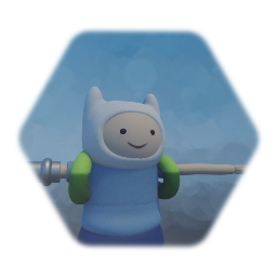 Finn with mechanic arm