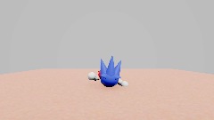 Junio Sonic tries to run in place