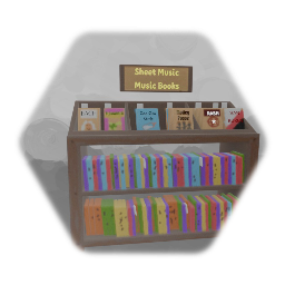 Music Books and Sheet Music Stand