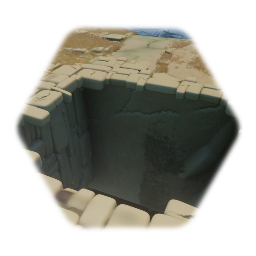 Ruined stone floor section